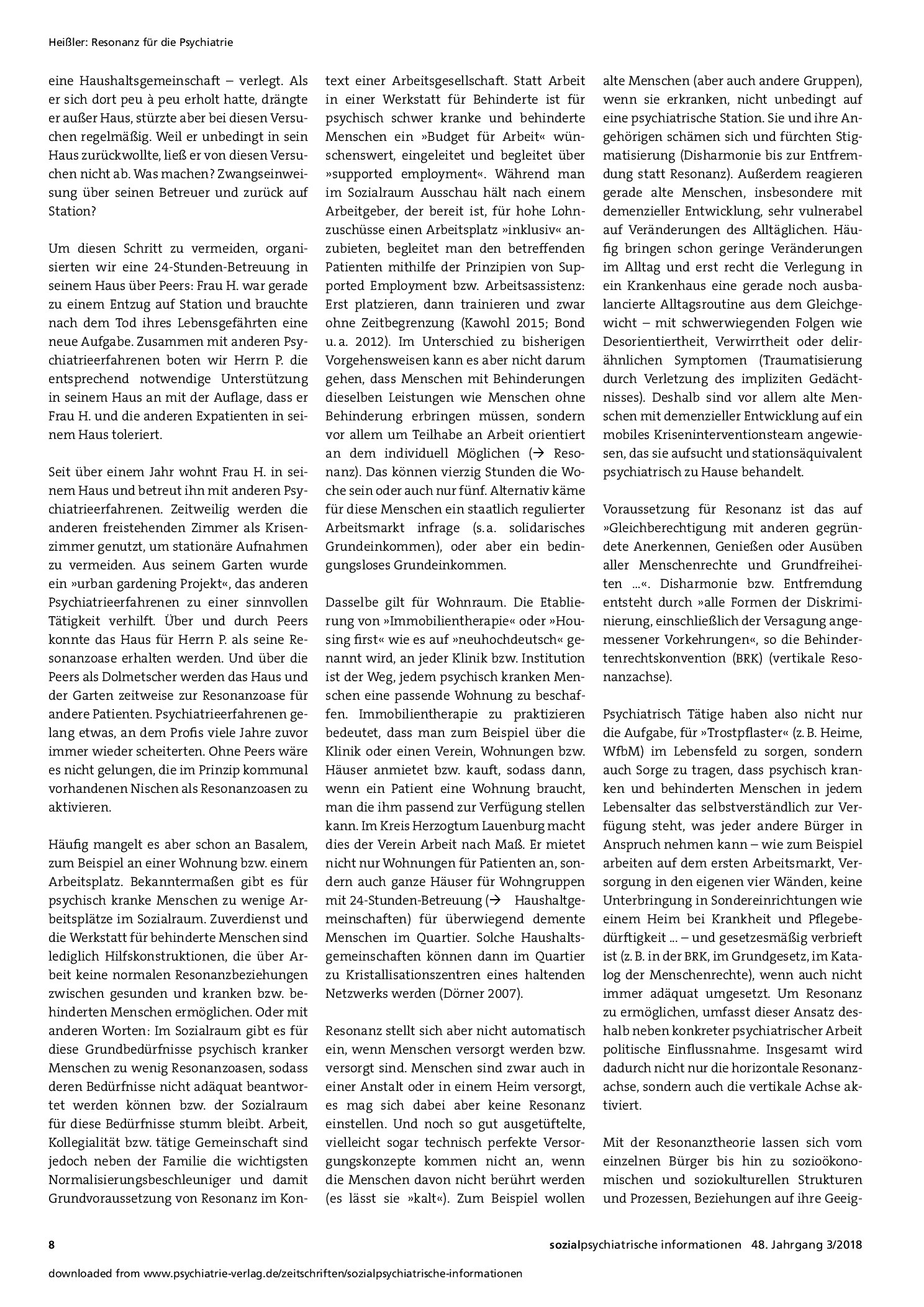 Vorschauseite 5: Resonanz für die Psychiatrie