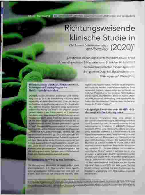 Vorschauseite 1: Richtungsweisende klinische Studie in