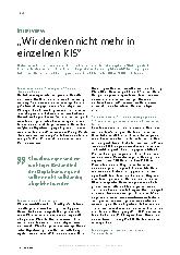 Vorschauseite 1: „Wir denken nicht mehr in einzelnen Kisten.“