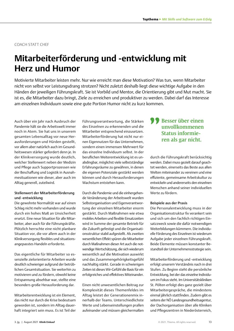 Vorschauseite 1: Coach statt Chef: Mitarbeiterförderung und -entwicklung mit Herz und Humor