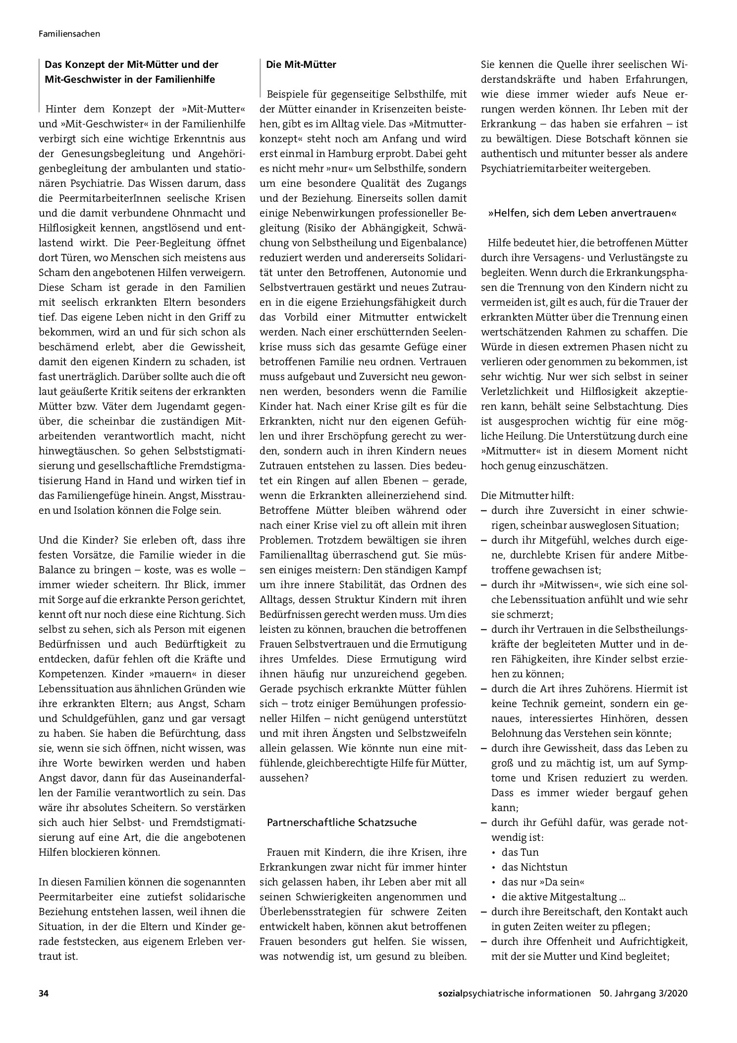Vorschauseite 2: Peerarbeit in der Familienhilfe. Konzept, Weiterbildung, erste Arbeitserfahrungen und ein Ausblick