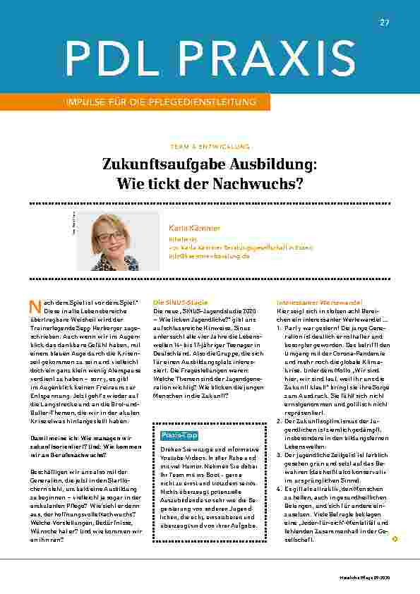 Vorschauseite 1: Zukunftsaufgabe Ausbildung: Wie tickt der Nachwuchs?
