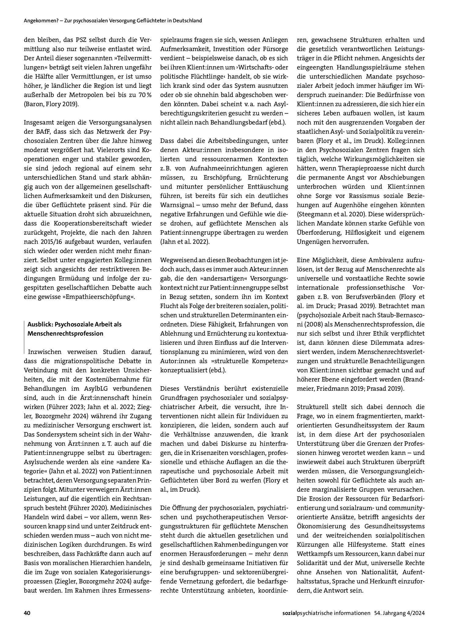 Vorschauseite 5: Parallelstruktur oder Innovation? Vierzig Jahre Psychosoziale Zentren für Geflüchtete – und was eine zukunftsfähige Versorgung jetzt braucht