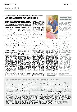 Vorschauseite 1: Ein schwieriges Unterfangen