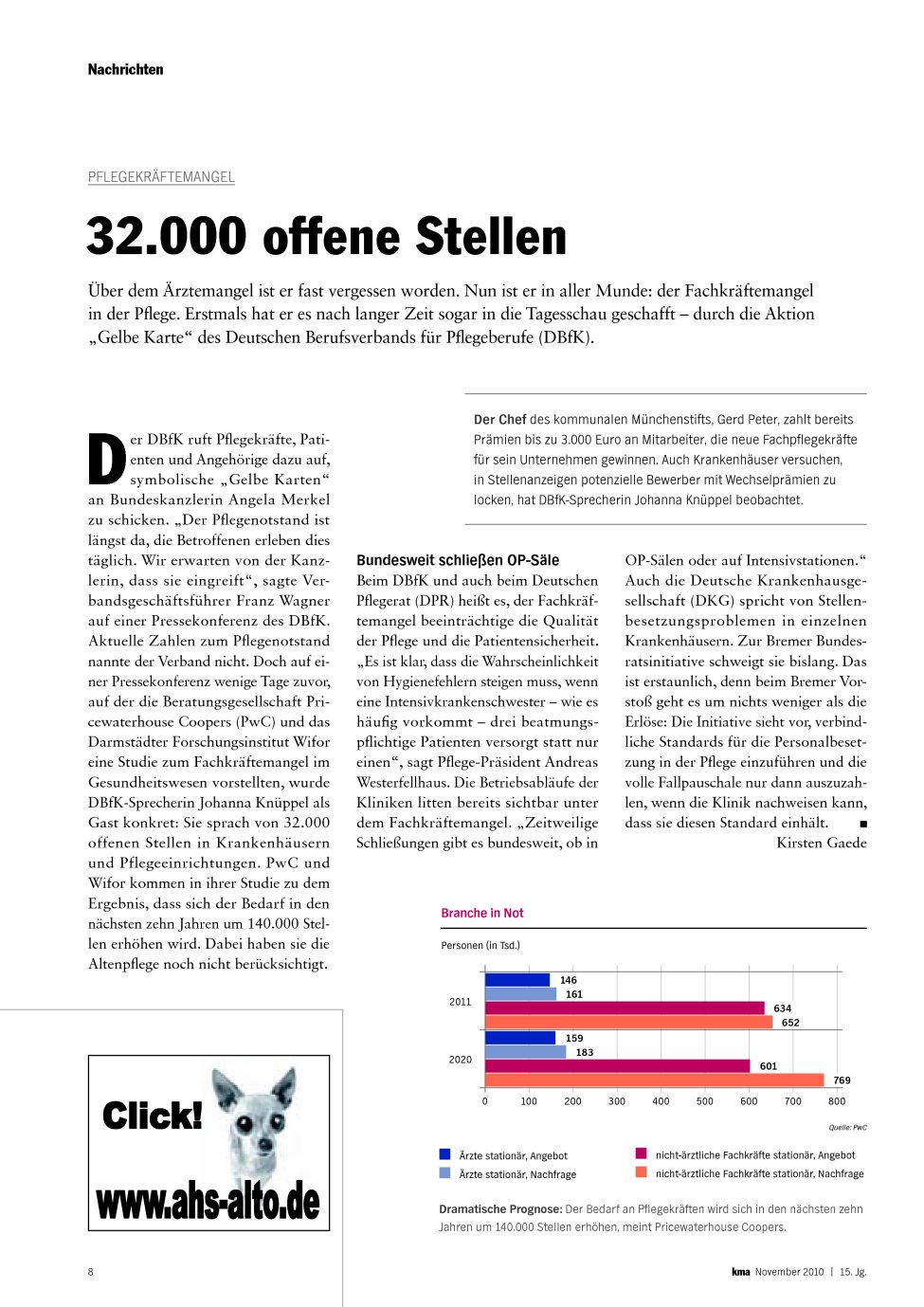 Vorschauseite 1: 32.000 offene Stellen