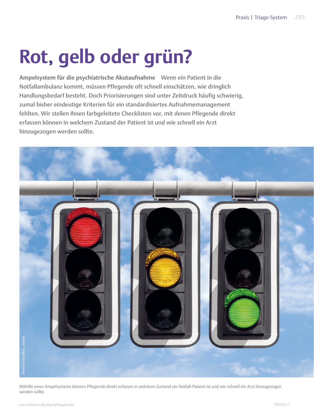 Vorschauseite 1: Rot, gelb oder grün?