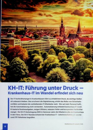 Vorschauseite 1: KH-IT: Führung unter Druck - Krankenhaus-IT im Wandel erfindet sich neu