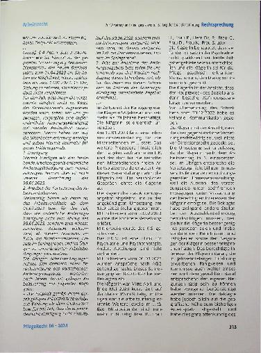 Vorschauseite 4: Zur Versetzung und Kündigung sowie zur Zahlung der Sozialplanabfindung.