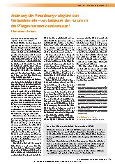 Vorschauseite 1: Änderung der Verordnungsfähigkeit von Verbandmitteln – was bedeutet das für uns in der Pflege in einem Wundzentrum?