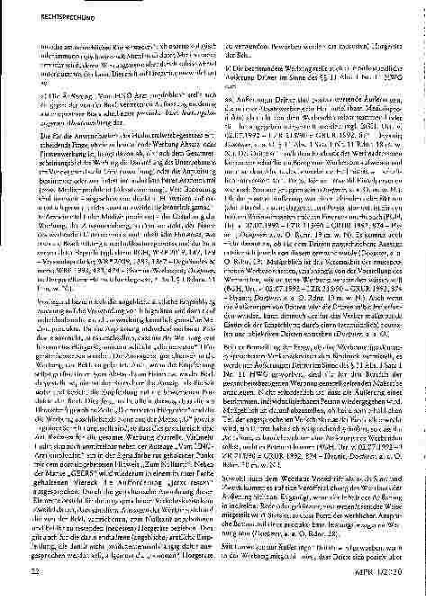 Vorschauseite 3: "Vom HNO-Arzt empfohlen" § 3 UWG 2004, § 3a UWG 2004, § 11 HWG