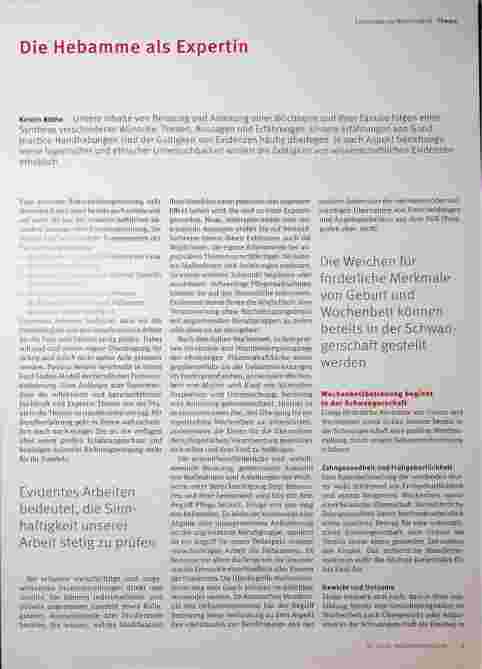 Vorschauseite 2: Die Hebamme als Expertin