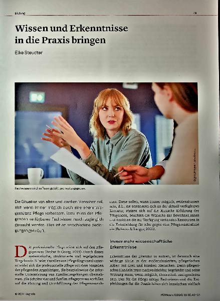 Vorschauseite 1: Wissen und Erkenntnisse in die Praxis bringen