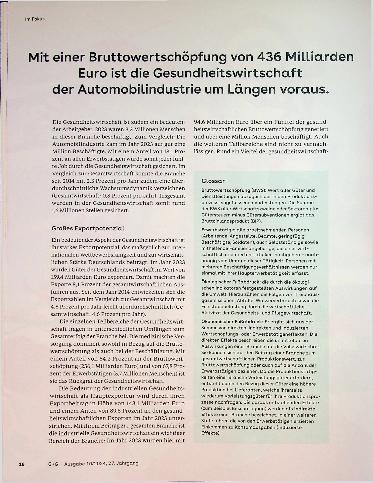 Vorschauseite 3: Gesundheit kurbelt Wirtschaft an.