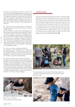 Vorschauseite 2: Klassische Gesprächskreise sind nicht gewünscht Angebote für Väter von Kindern mit Behinderung