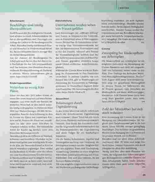 Vorschauseite 2: Kurzarbeit ist in der Caritas kein Massenphänomen.