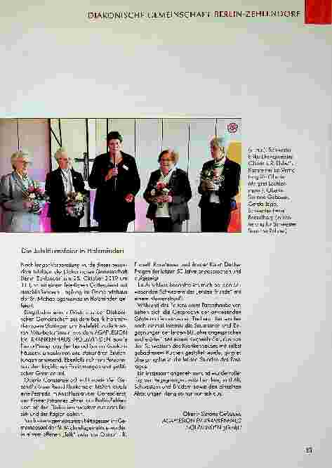 Vorschauseite 2: 50-jähriges Jubiläum der Diakonischen Gemeinschaft Berlin-Zehlendorf