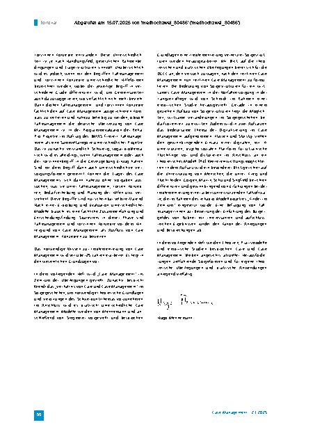 Vorschauseite 2: Care Management im Zentrum: Theorie, Praxis und Empirie