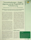 Vorschauseite 1: Tumorerkrankungen - Augendiagnose und die Möglichkeit der Früherkennung