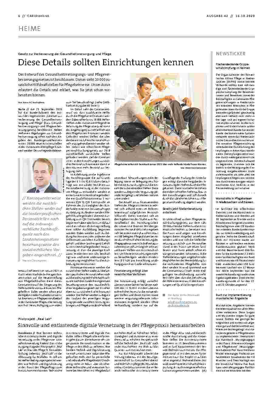 Vorschauseite 1: Diese Details sollten Einrichtungen kennen.