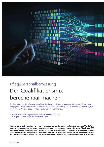 Vorschauseite 1: Pflegepersonalbemessung Den Qualifikationsmix berechenbar machen