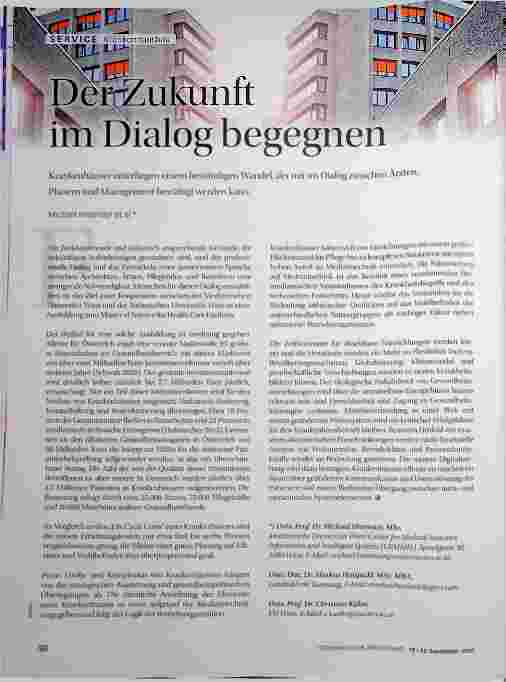 Vorschauseite 1: Der Zukunft im Dialog begegnen