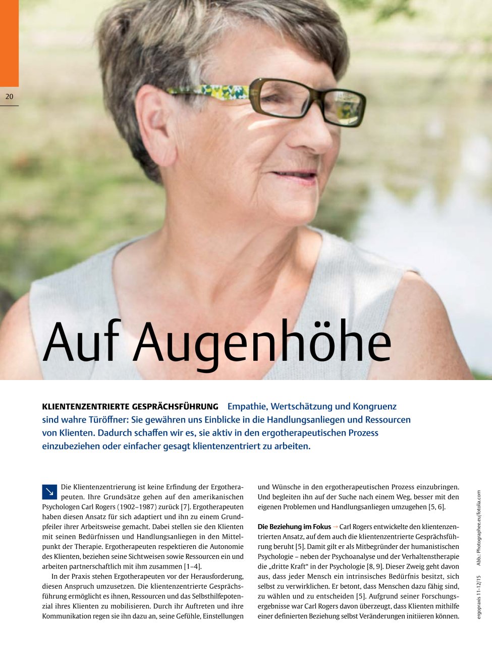 Vorschauseite 1: Auf Augenhöhe ? Klientenzentrierte Gesprächsführung