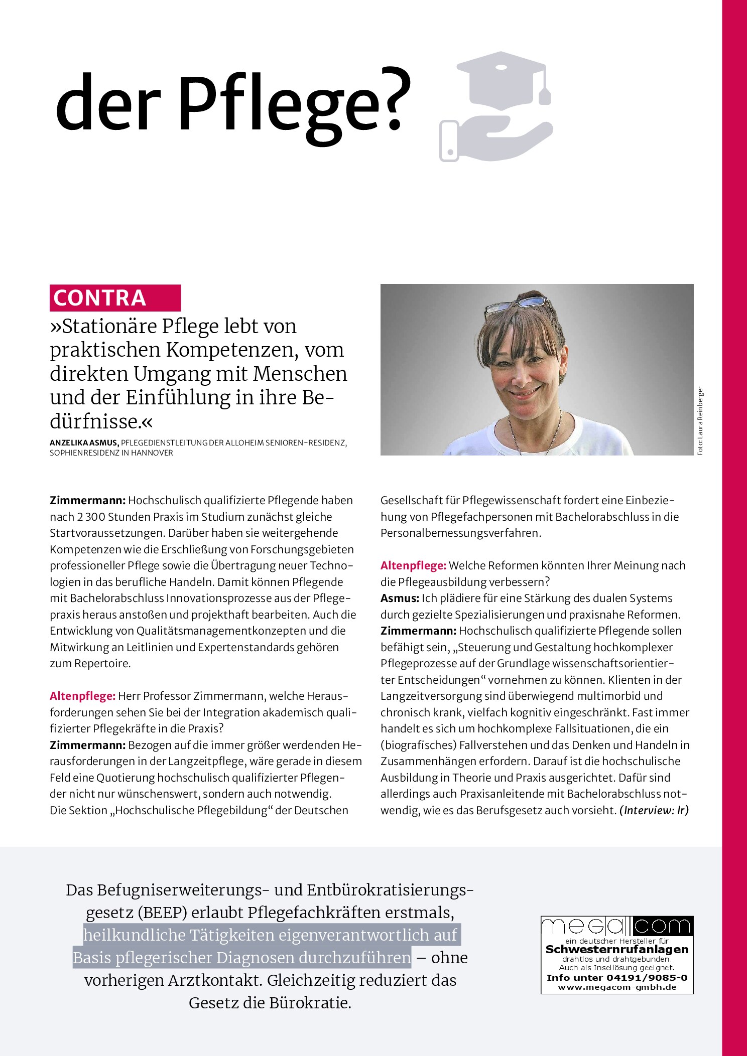 Vorschauseite 2: Pro und Contra: Akademisierung