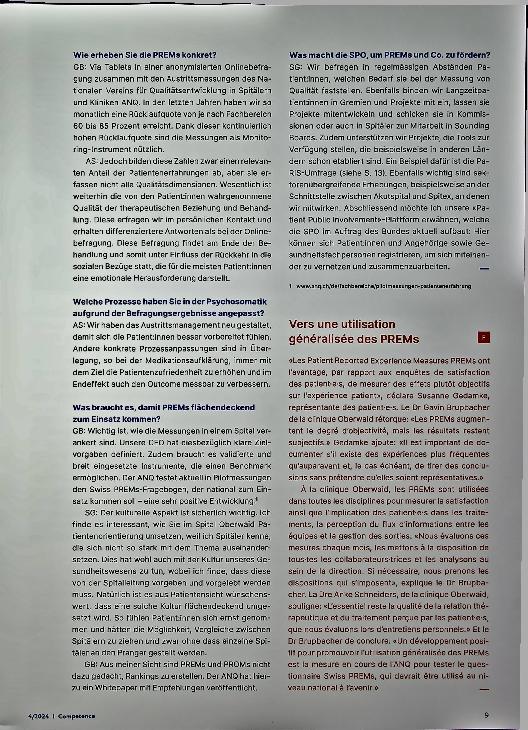Vorschauseite 2: «Auf dem Weg, Prems flächendeckend einzusetzen»