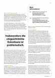 Vorschauseite 1: Insbesondere die eingeschränkte Datenbasis ist problematisch.