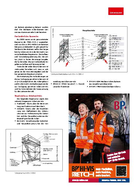 Vorschauseite 2: Fahrbare Arbeitsbühnen Rechtssicher hoch hinaus