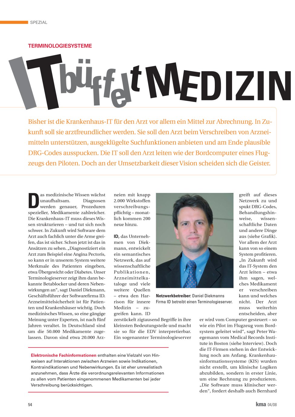 Vorschauseite 1: IT Büffelt Medizinsprache