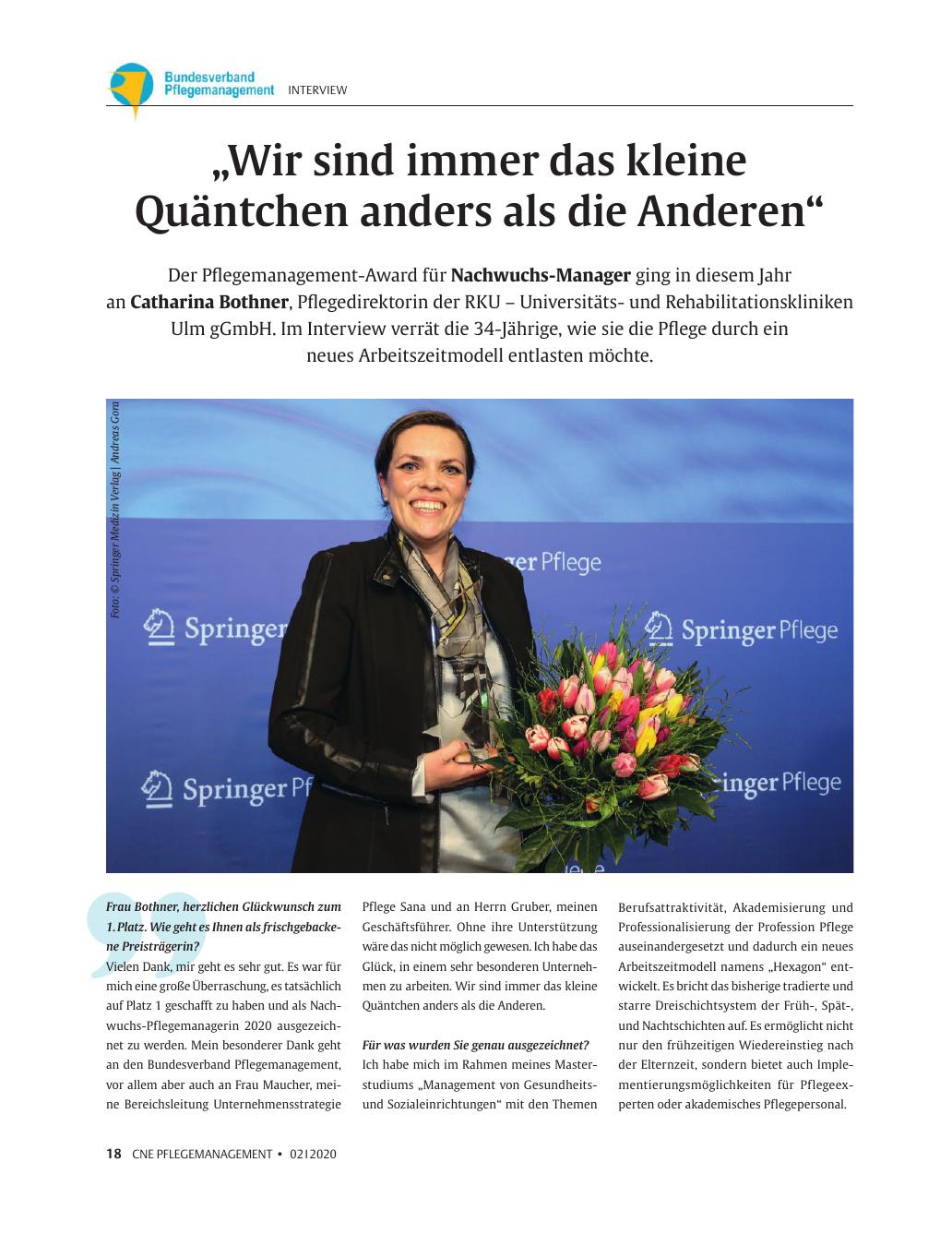 Vorschauseite 1: "Wir sind immer das kleine Quäntchen anders als die Anderen. "