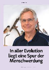 Vorschauseite 1: In aller Evolution liegt eine Spur der Menschwerdung.