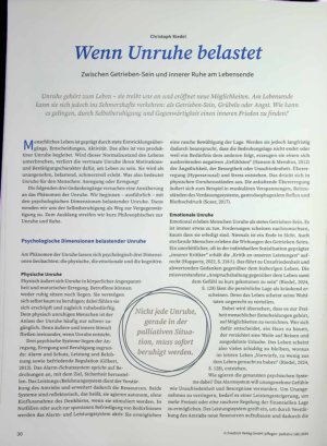 Vorschauseite 1: Wenn Unruhe belastet Zwischen Getrieben-Sein und innerer Ruhe am Lebensende