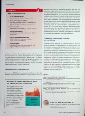 Vorschauseite 3: Wenn Unruhe belastet Zwischen Getrieben-Sein und innerer Ruhe am Lebensende