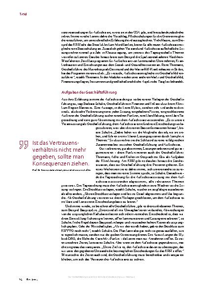 Vorschauseite 4: Geschäftsführung und Aufsichtsrat: Beziehungsstatus kompliziert