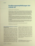 Vorschauseite 1: Ernährungsempfehlungen bei COVID-19