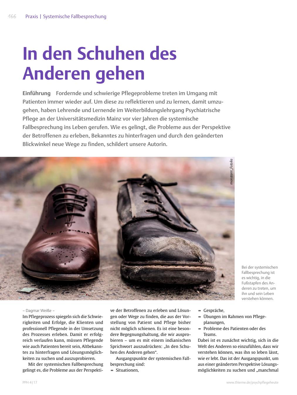 Vorschauseite 1: In den Schuhen des Anderen gehen