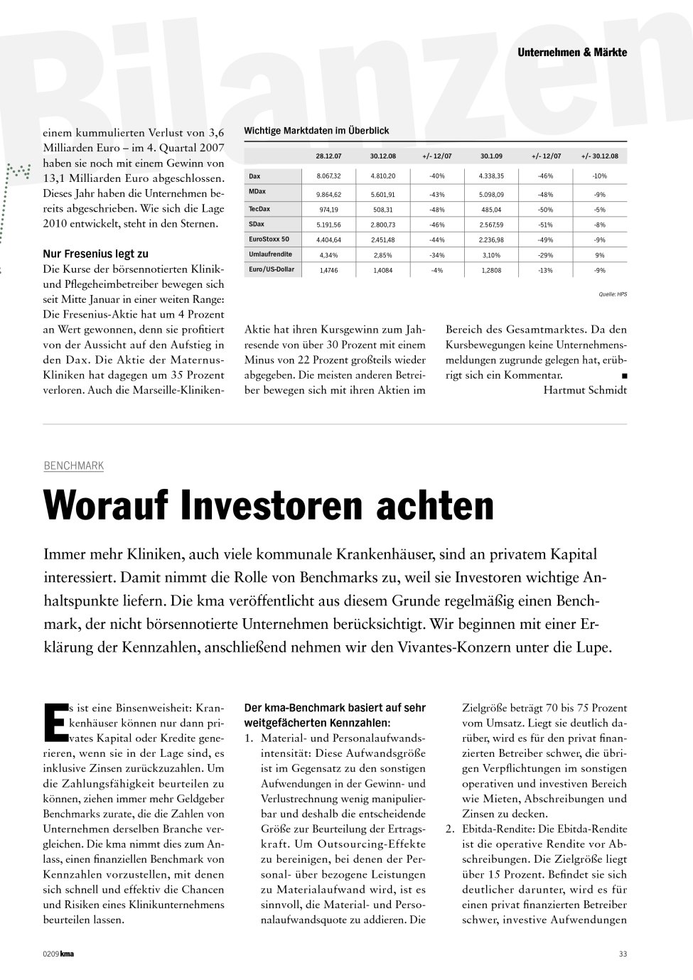 Vorschauseite 1: Worauf Investoren achten