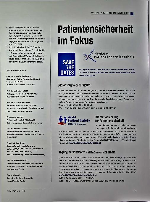 Vorschauseite 4: Gesundheitskompetenz - mehr als Gesundheitswissen!