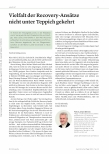 Vorschauseite 1: Vielfalt der Recovery-Ansätze nicht unter den Teppich gekehrt