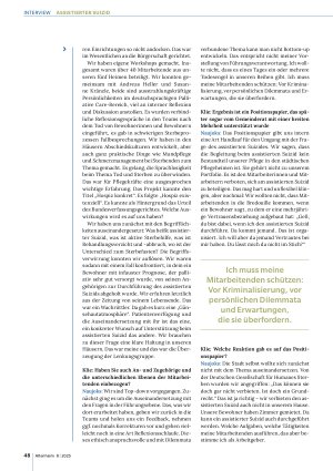 Vorschauseite 2: Assistierter Suizid – Aufgabe für Heime?