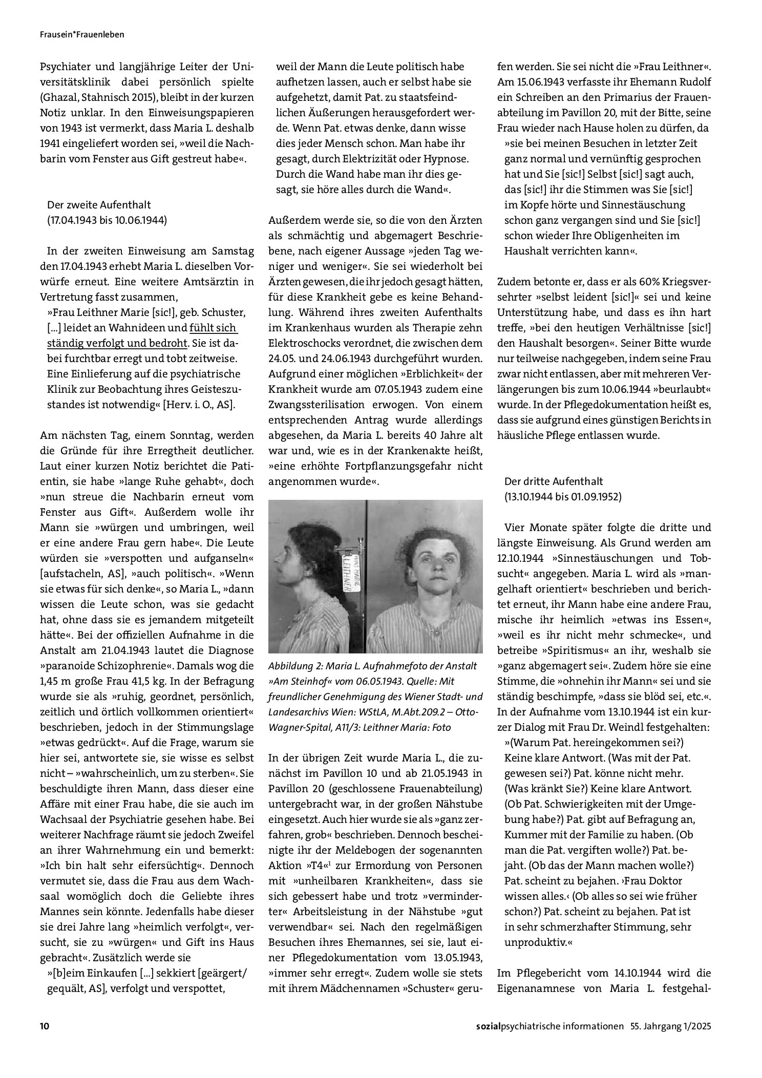 Vorschauseite 3: »Das war die Mitzi-Tant’ – das war eine Narrische …« Eine Spurensuche zu Gewalterfahrungen in der Wiener Psychiatrie »Am Steinhof« am Fallbeispiel der Maria Leithner (1940–1952)