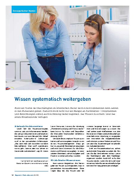 Vorschauseite 1: Wissen systematisch weitergeben