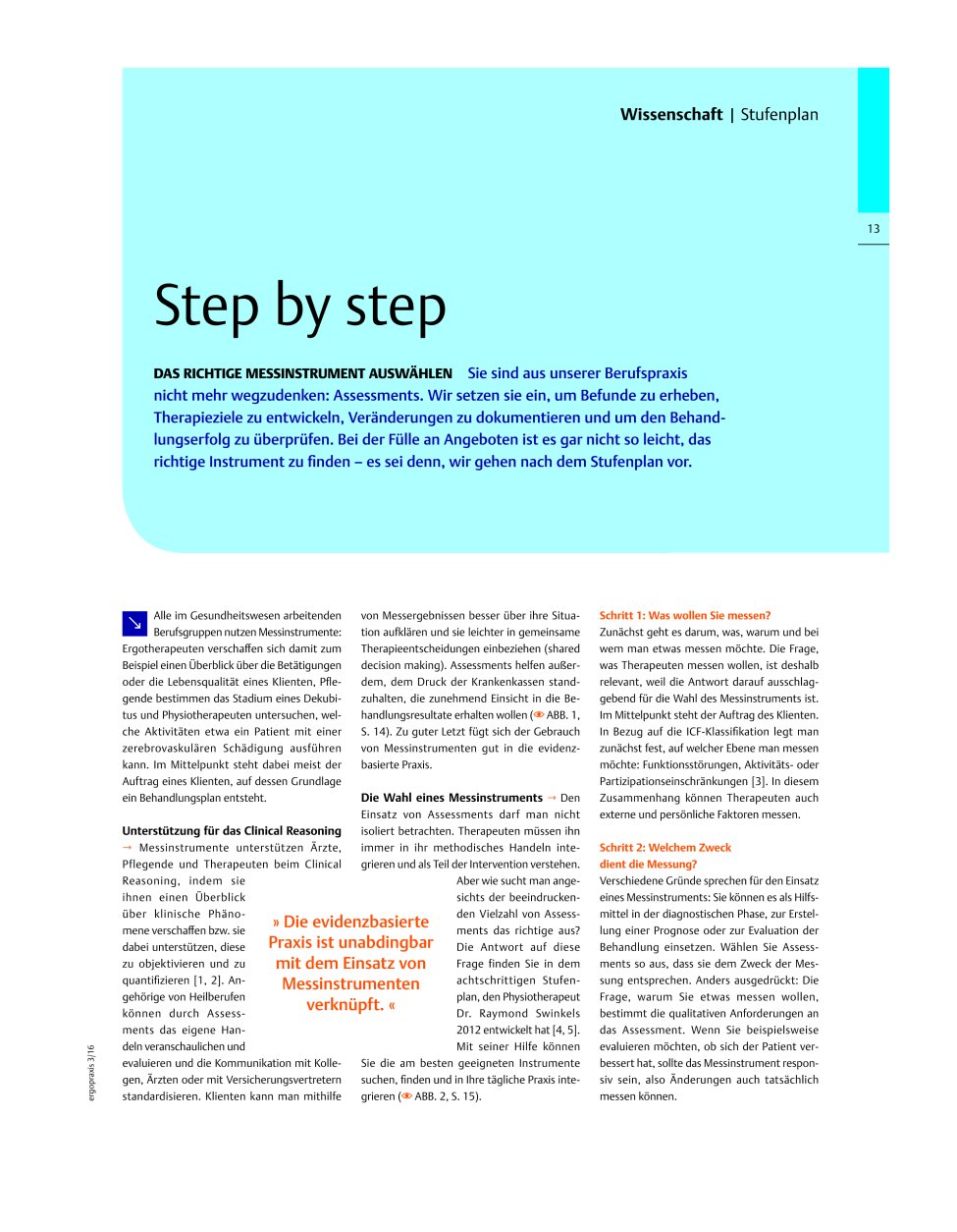 Vorschauseite 1: Step by step ? Das richtige Messinstrument Auswählen