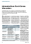 Vorschauseite 1: Jahresabschluss: Durch Corona alles anders