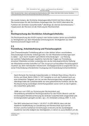 Vorschauseite 4: Kirchliche Arbeitsgerichtsbarkeit im Bereich der Deutschen Bischofskonferenz 2024 und 2025