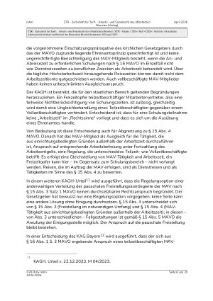 Vorschauseite 6: Kirchliche Arbeitsgerichtsbarkeit im Bereich der Deutschen Bischofskonferenz 2024 und 2025