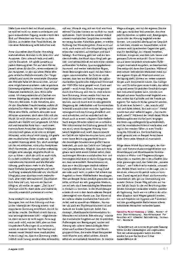Vorschauseite 2: Musiktherapie und musikbasierte Kommunikation