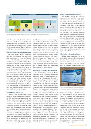 Vorschauseite 2: Innovatives Arbeitszeitsystem eingeführt 7, 5 Stunden Freizeit im Monat